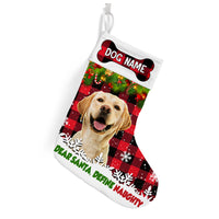 Personalized Dog Photo Christmas Santa Define Naughty Stocking NB131 85O36 thumb 1