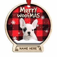 Personalized Cat Dog Photo Christmas Snow Globe Ornament NB133 30O58 thumb 1