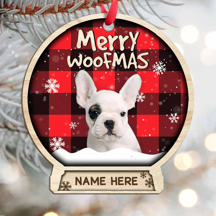 Personalized Cat Dog Photo Christmas Snow Globe Ornament NB133 30O58 1