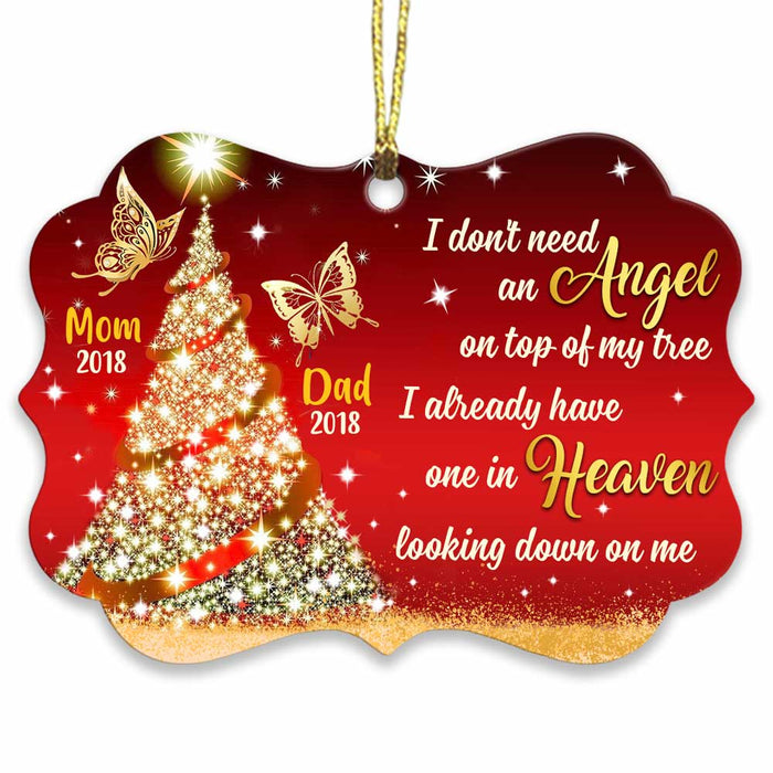 Personalized Christmas Tree Butterfly Memo Benelux Ornament NB131 81O34 1