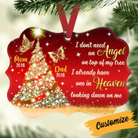 Personalized Christmas Tree Butterfly Memo Benelux Ornament NB131 81O34 thumb 1
