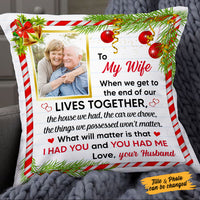 Personalized Christmas Couple Pillow NB131 87O53 thumb 1
