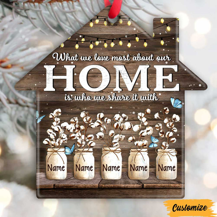 Personalized Christmas Family House Ornament NB131 23O47 1