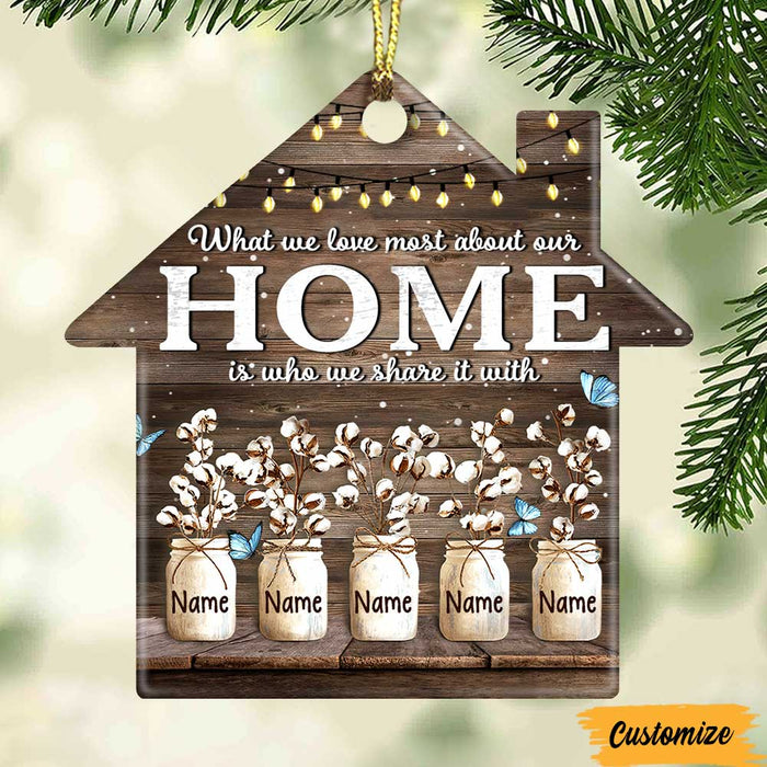 Personalized Christmas Family House Ornament NB131 23O47 1