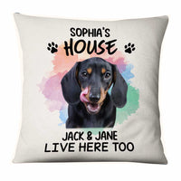 Personalized Dog Cat Photo Christmas Pillow NB132 23O57 thumb 1