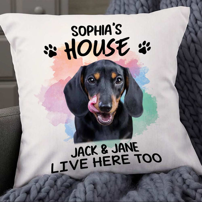 Personalized Dog Cat Photo Christmas Pillow NB132 23O57 1