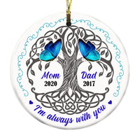 Personalized Memo Cardinal Butterfly Circle Ornament NB133 81O32 thumb 1