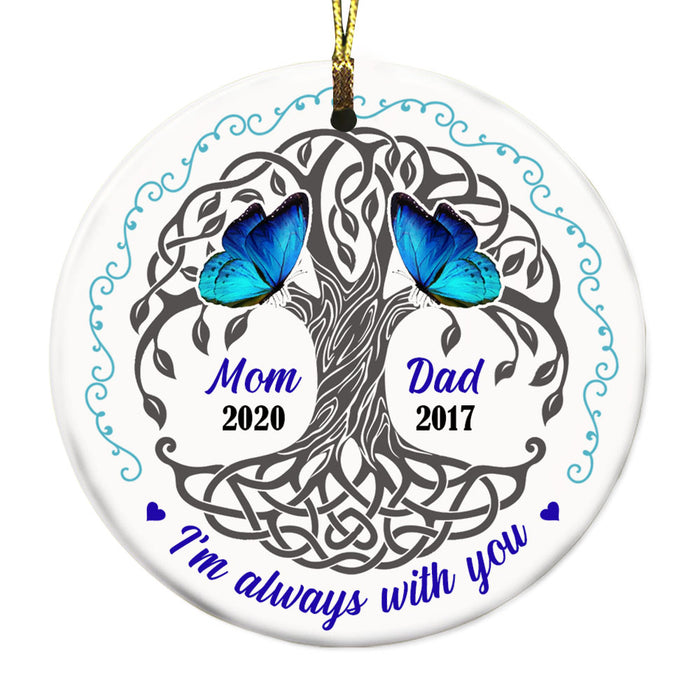 Personalized Memo Cardinal Butterfly Circle Ornament NB133 81O32 1