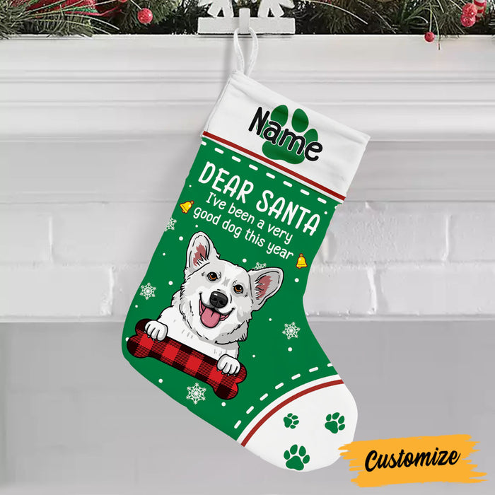 Personalized Dog Treats From Santa Christmas Stocking NB136 81O32 1