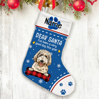 Personalized Dog Treats From Santa Christmas Stocking NB136 81O32 thumb 1