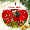 Personalized French Bulldog Dog Christmas Circle Ornament OB201 87O53 thumb 1
