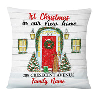 Personalized Family Couple First Christmas New Home Pillow OB222 87O53 thumb 1