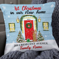 Personalized Family Couple First Christmas New Home Pillow OB222 87O53 thumb 1