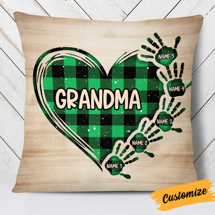 Personalized Mom Grandma Handprint Pillow NB151 81O34 1