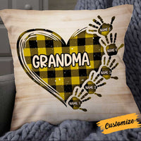 Personalized Mom Grandma Handprint Pillow NB151 81O34 thumb 1