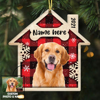 Personalized Dog Cat Photo Christmas House Ornament OB271 95O36 thumb 1