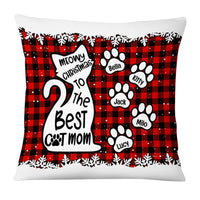 Personalized Meowy Christmas Mom Cat Pillow NB155 85O53 thumb 1