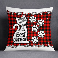 Personalized Meowy Christmas Mom Cat Pillow NB155 85O53 thumb 1