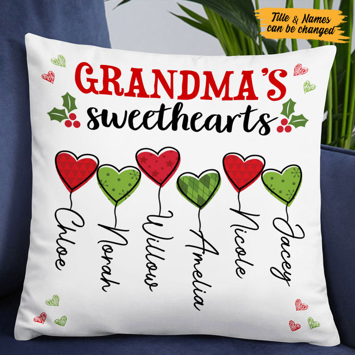 Personalized Grandma Mom Sweethearts Pillow NB152 87O53 1