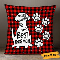 Personalized Merry Christmas Mom Dog Pillow NB154 85O53 thumb 1