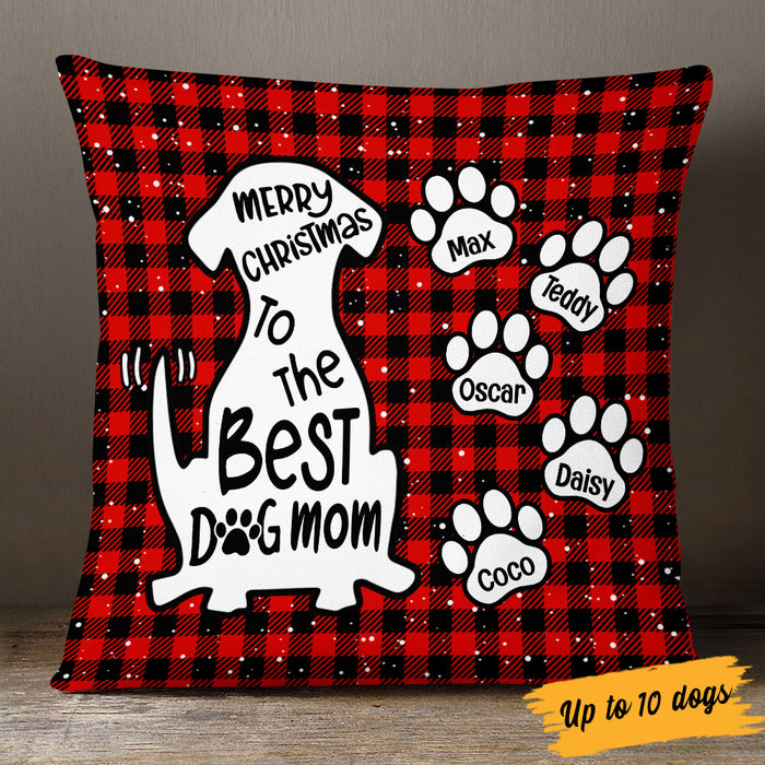 Personalized Merry Christmas Mom Dog Pillow NB154 85O53 1