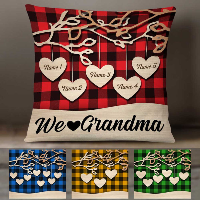 Personalized Mom Grandma Granddaughter Grandson Pillow NB152 30O58 1