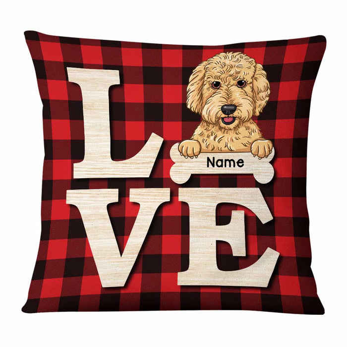 Personalized Dog Love Pillow NB153 30O58 1