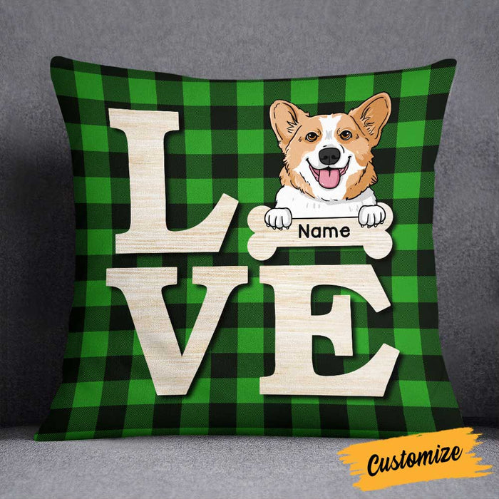 Personalized Dog Love Pillow NB153 30O58 1