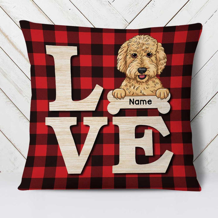 Personalized Dog Love Pillow NB153 30O58 1