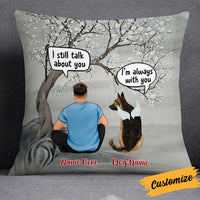 Personalized Dog Memo Christmas Conversation Pillow NB153 81O34 thumb 1