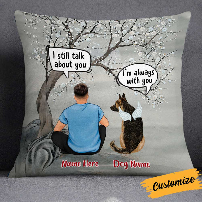 Personalized Dog Memo Christmas Conversation Pillow NB153 81O34 1