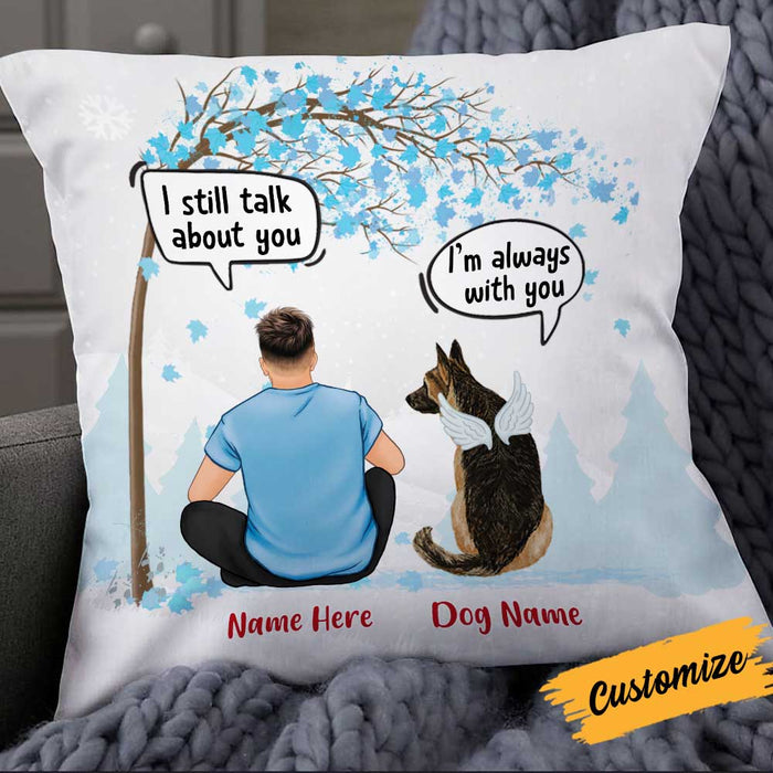 Personalized Dog Memo Christmas Conversation Pillow NB153 81O34 1