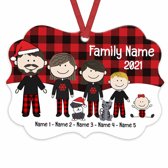 Personalized Family Christmas Benelux Ornament NB151 30O58 1