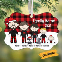 Personalized Family Christmas Benelux Ornament NB151 30O58 thumb 1