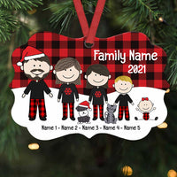 Personalized Family Christmas Benelux Ornament NB151 30O58 thumb 1