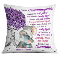 Personalized Granddaughter Hug This Elephant Pillow NB155 81O32 thumb 1