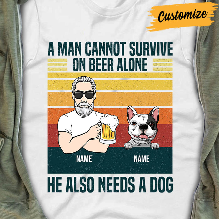 Personalized Dog Dad T Shirt NB156 81O32 1