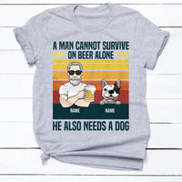Personalized Dog Dad T Shirt NB156 81O32 thumb 1