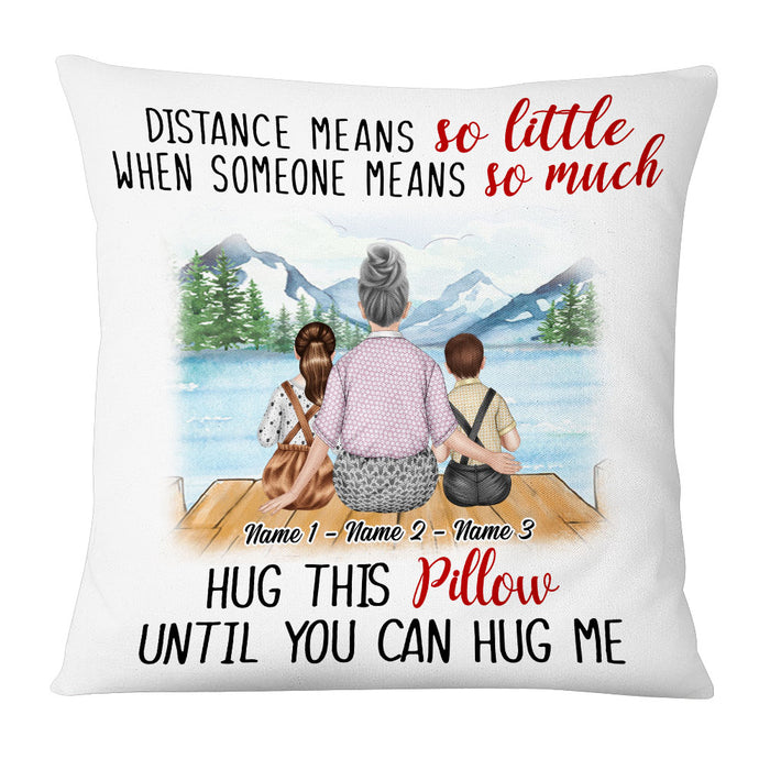 Personalized Grandma Mom Granddaughter Grandson Pillow NB161 87O53 1