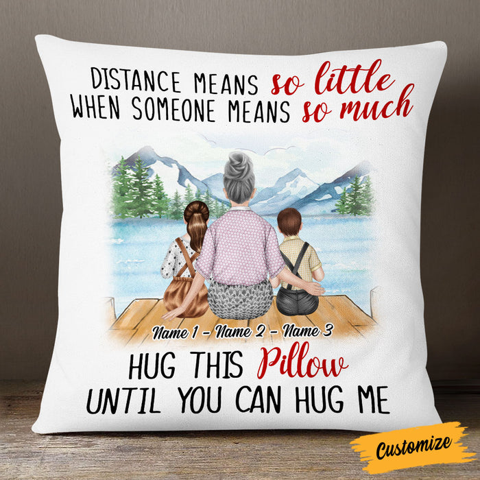 Personalized Grandma Mom Granddaughter Grandson Pillow NB161 87O53 1