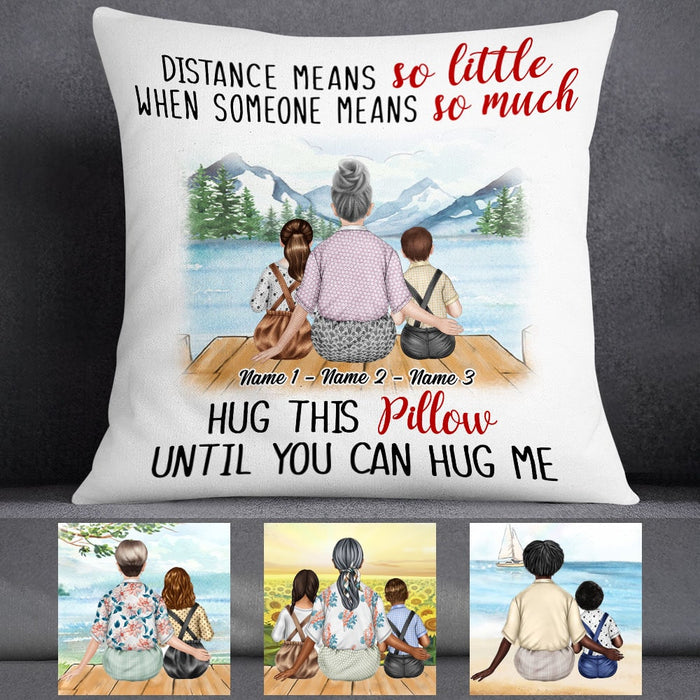 Personalized Grandma Mom Granddaughter Grandson Pillow NB161 87O53 1