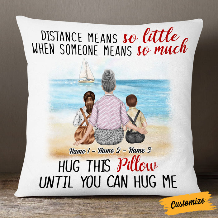 Personalized Grandma Mom Granddaughter Grandson Pillow NB161 87O53 1