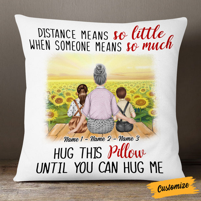 Personalized Grandma Mom Granddaughter Grandson Pillow NB161 87O53 1
