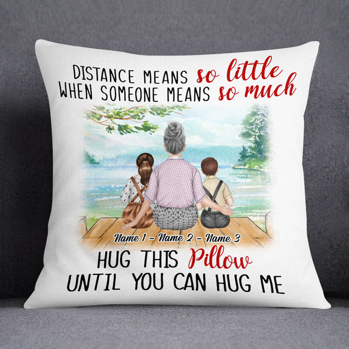 Personalized Grandma Mom Granddaughter Grandson Pillow NB161 87O53 1