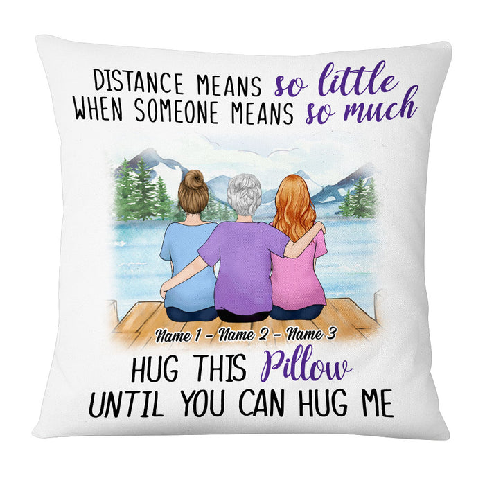 Personalized Grandma Mom Granddaughter Pillow NB162 87O53 1