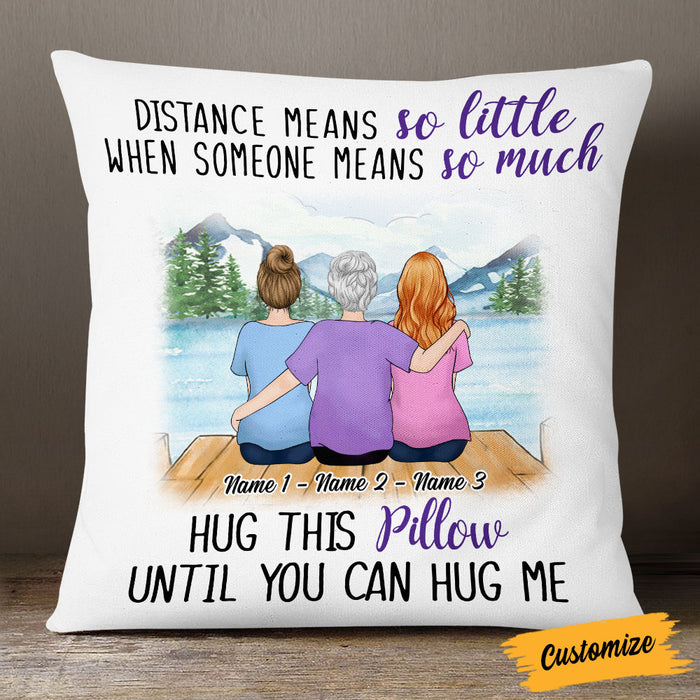 Personalized Grandma Mom Granddaughter Pillow NB162 87O53 1
