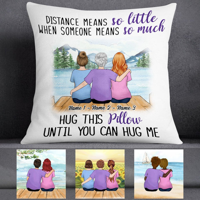 Personalized Grandma Mom Granddaughter Pillow NB162 87O53 1