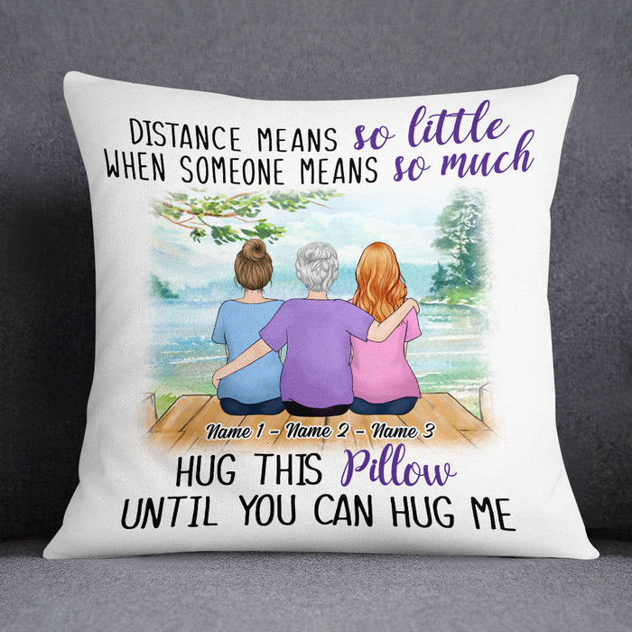Personalized Grandma Mom Granddaughter Pillow NB162 87O53 1
