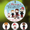 Personalized Christmas Family MDF Circle Ornament NB161 26O34 thumb 1