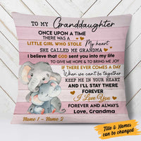 Personalized Elephant Granddaughter Grandson Pillow NB185 30O58 thumb 1